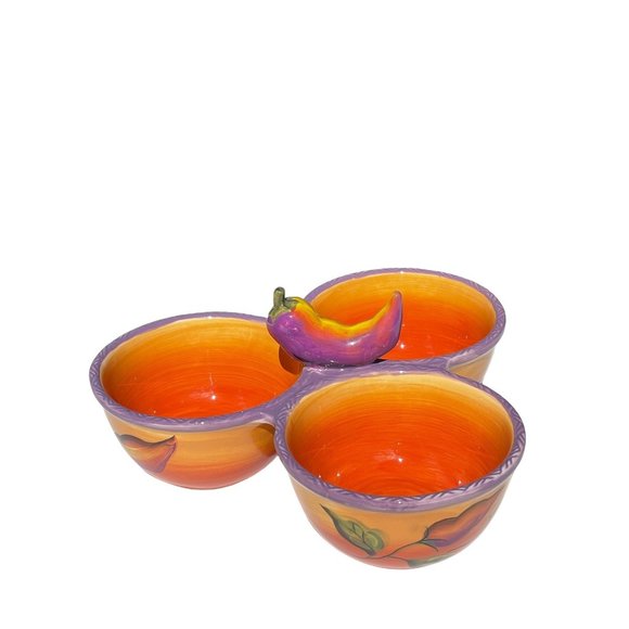 Colored Jalapeno Salsa Serving Bowls ‎ by Clay Art - Picture 7 of 13